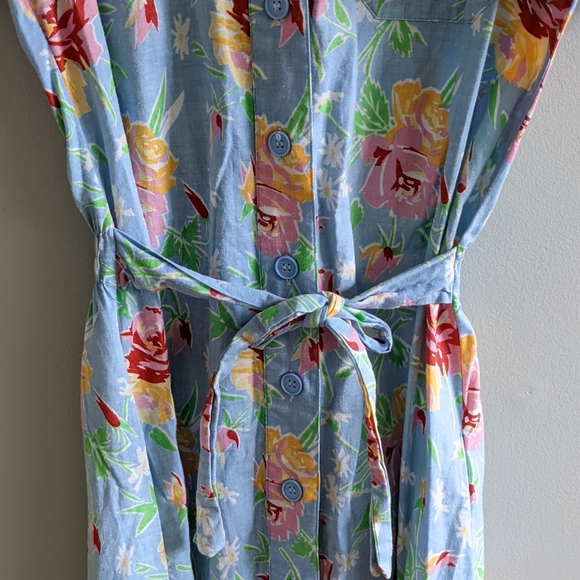 HUKAPOO Vtg Cotton Floral Sundress - Picture 2 of 9